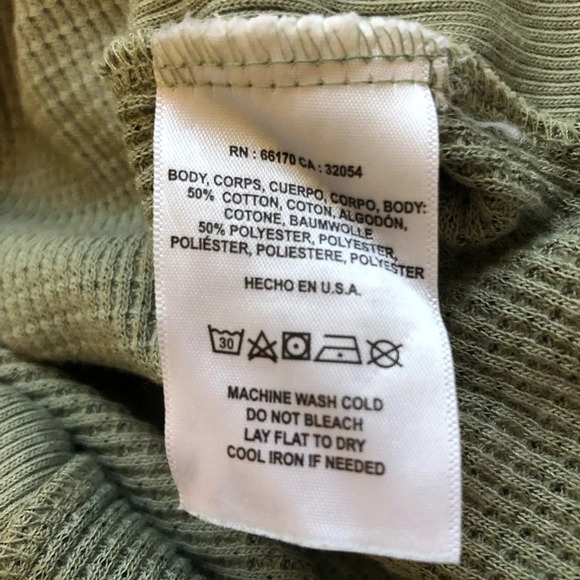 Anthropologie T.la Vicky Camo Thermal V Neck Long Sleeve Top Size XS - Picture 6 of 7